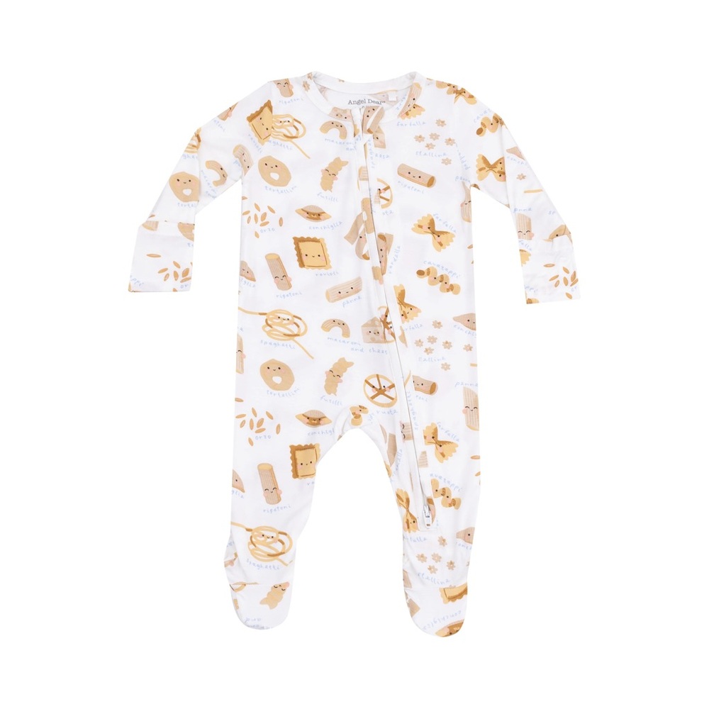 Angel Dear 2 Way Zipper Footie - Cute Pasta (NWT)